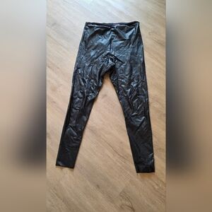 Commando Faux Leather Leggings Black Sz. XL